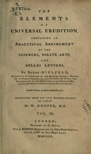 The Elements of Universal Erudition  (1771)