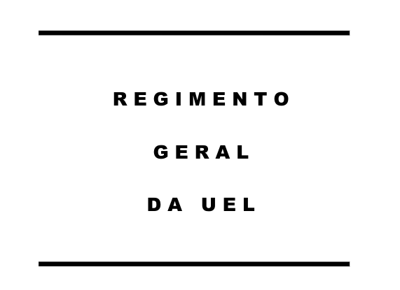 Regimento Geral da UEL